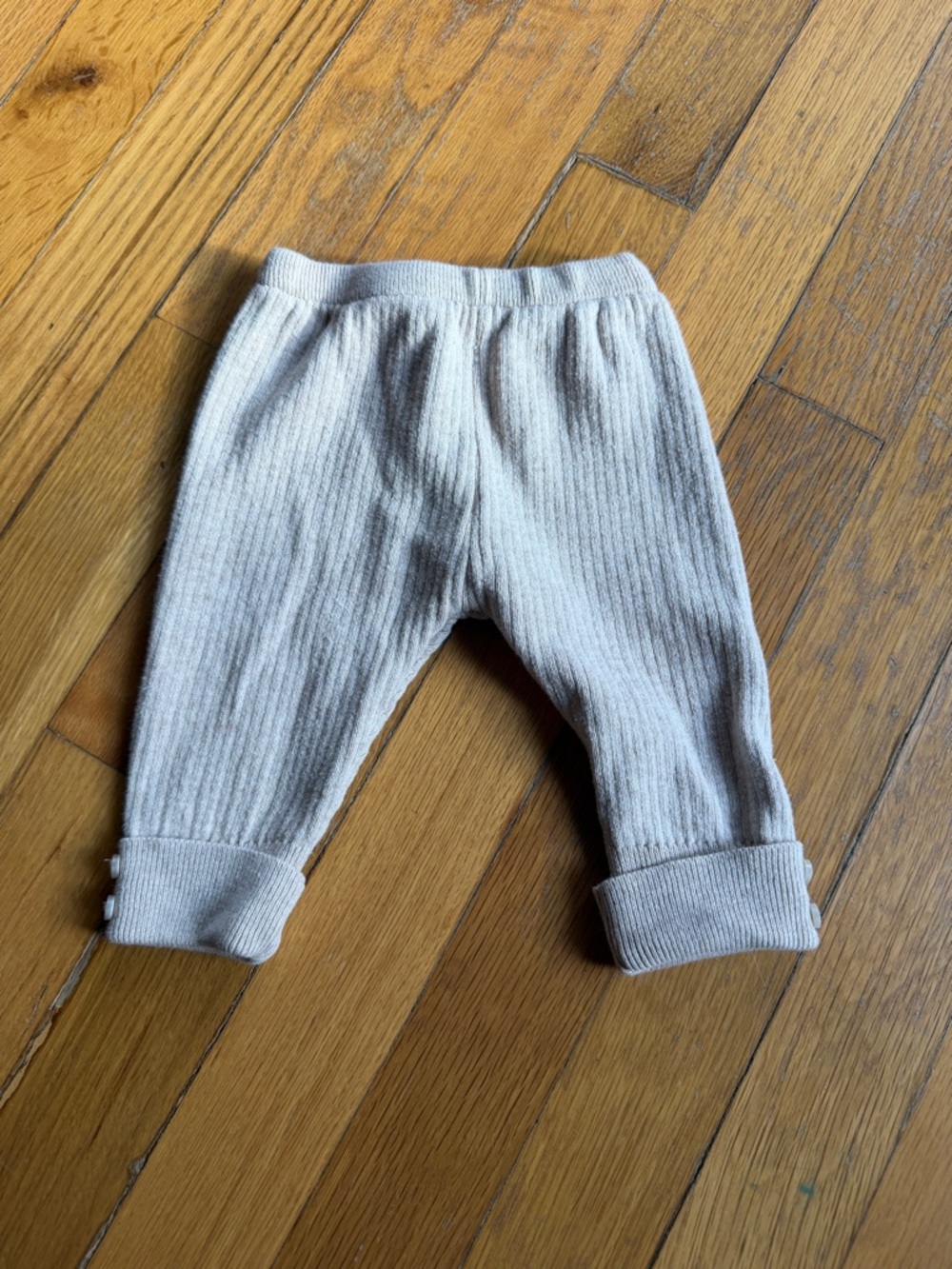 Zara baby cream ribbed pants